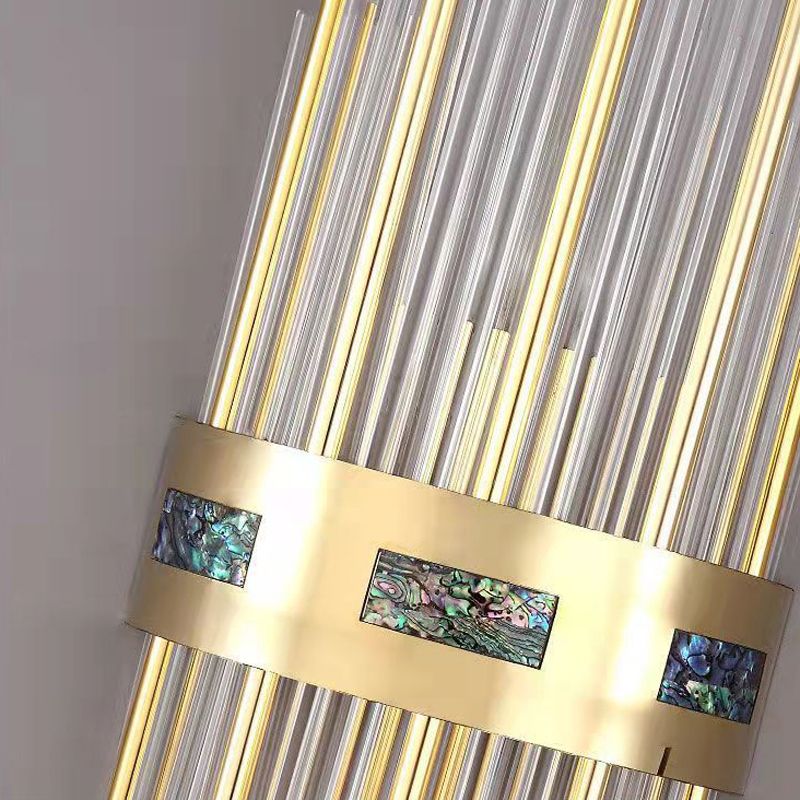 2-Light Geometric Sconce Light Modern Crystal Sconce Light Fixture
