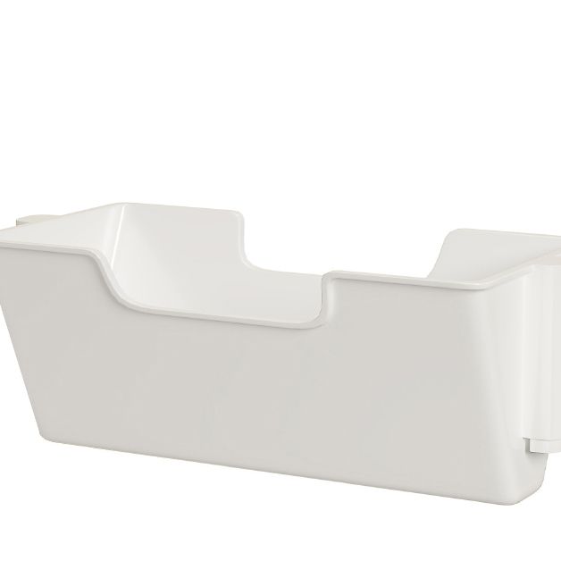 7.87"W Bookcase Contemporary Style Closed Back White Bookshelf for Home Office