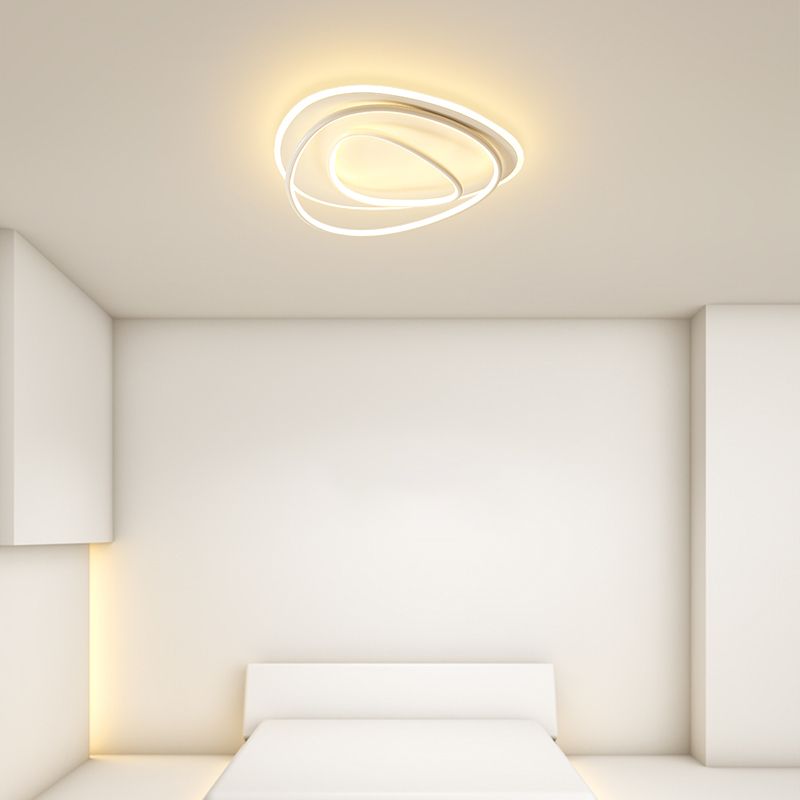 Lampe encastrée moderne à 3 têtes, abat-jour en Silicone, plafonnier LED pour chambre à coucher