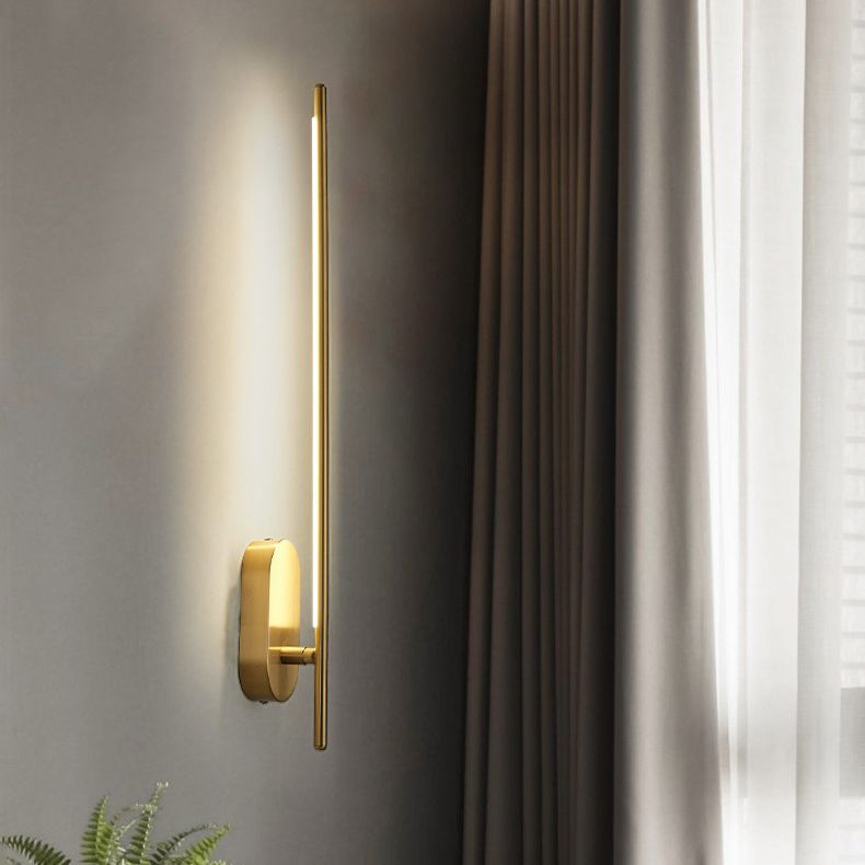 Lámpara de pared moderna de la pared Lucina de pared de pared Luz de metal en acabado dorado