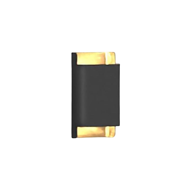 Contemporary Metal Wall Light with Stainless Steel Shade for Living Room