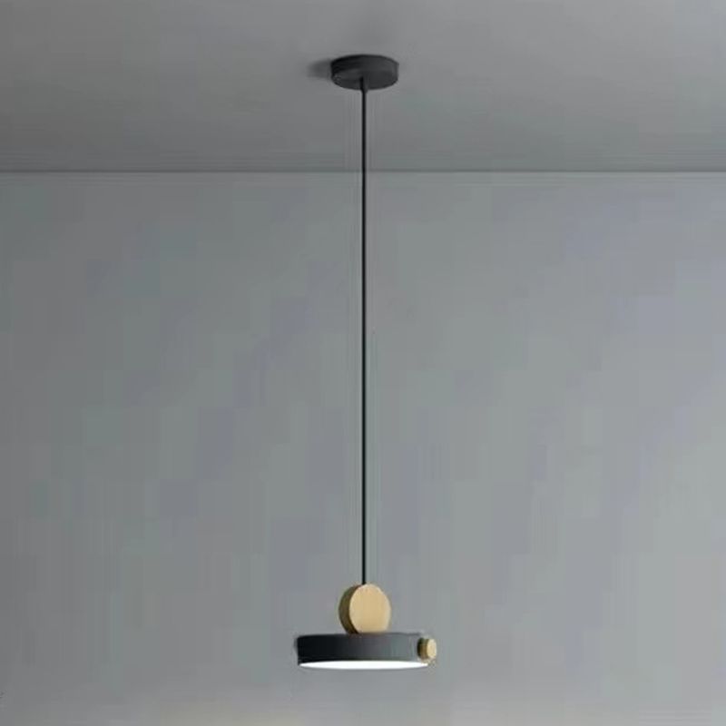 Modern Style Round Down Lighting Wood Multi Lights Hanging Ceiling Lights