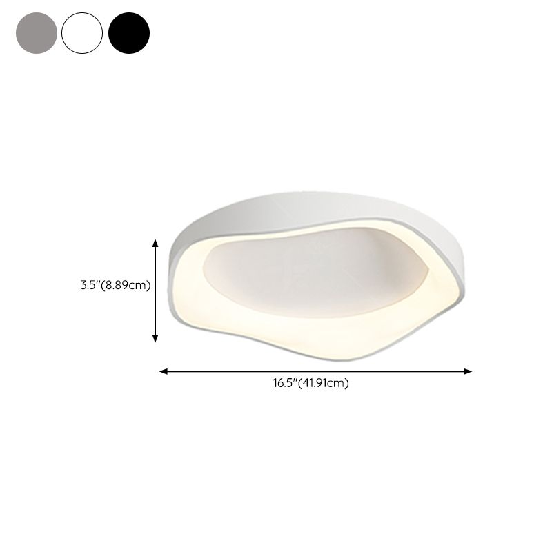 Metal Ceiling Light Fixture Nordic Style LED Flush Mount for Bedroom