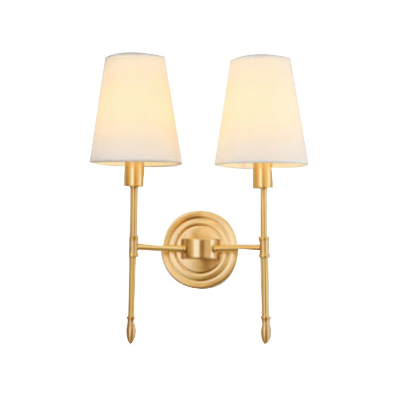 American Style Copper Vanity Light Geometry Shape Vanity Lamp for Shower Room