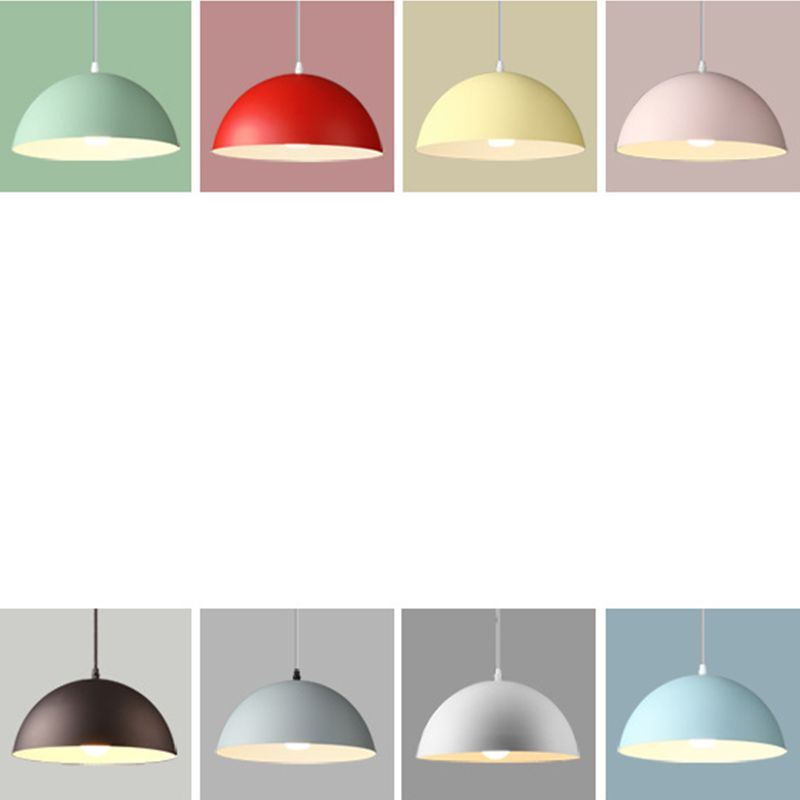 Cudo a costola in metallo Light Appeding Light 1 Light Nordic Minimalist Hanging Lampada per il ristorante