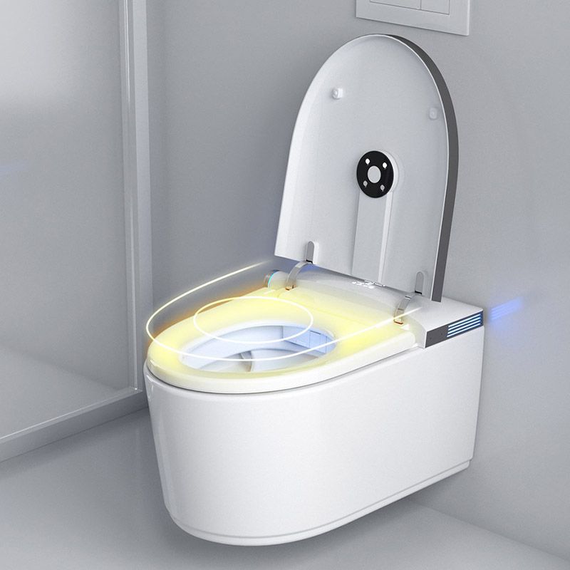 Modern 1-Piece Toilet Bowl In-Wall Urine Toilet with Slow Close Seat for Washroom
