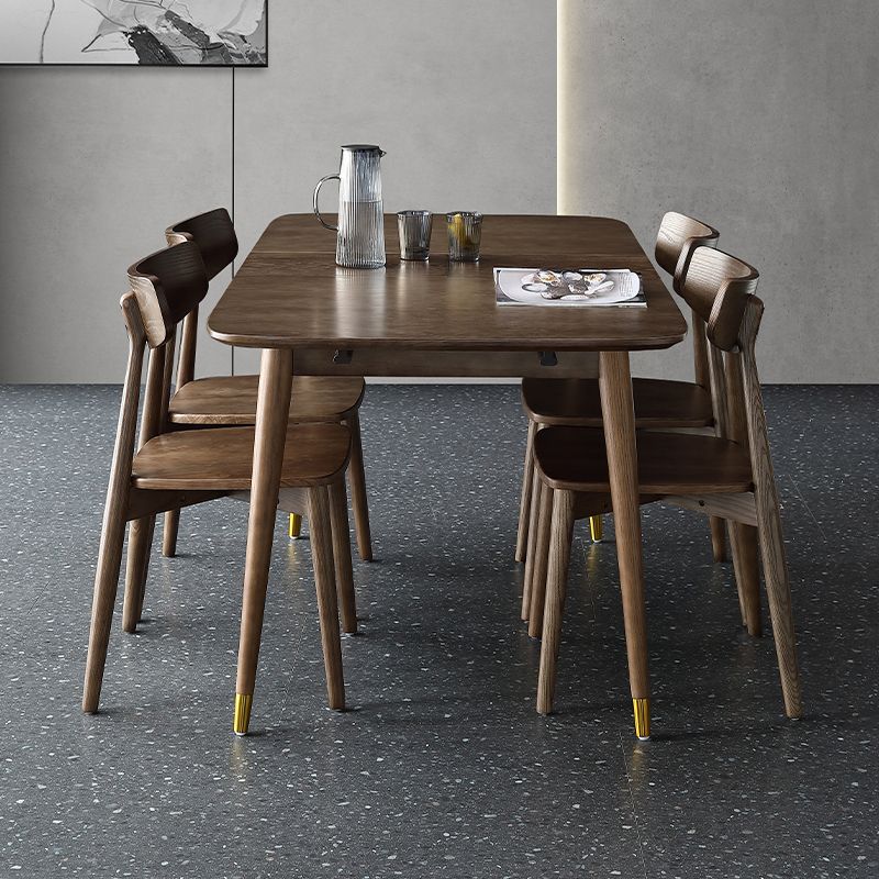 Hedendaagse houten eetkamerstoel Open Back Dining Side Chair (set van 2)
