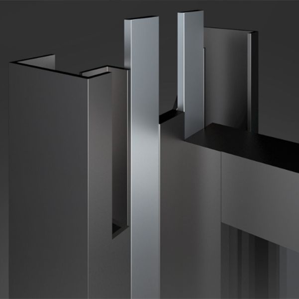 Framed Double Sliding Shower Bath Door Transparent Scratch Resistant Shower Bath Door