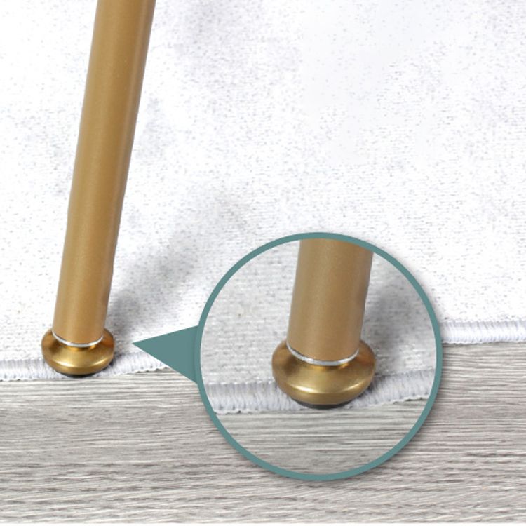 Industrial Style Upholstered Armless Dining Chairs Open Back Dining Side Chairs for Kitchen