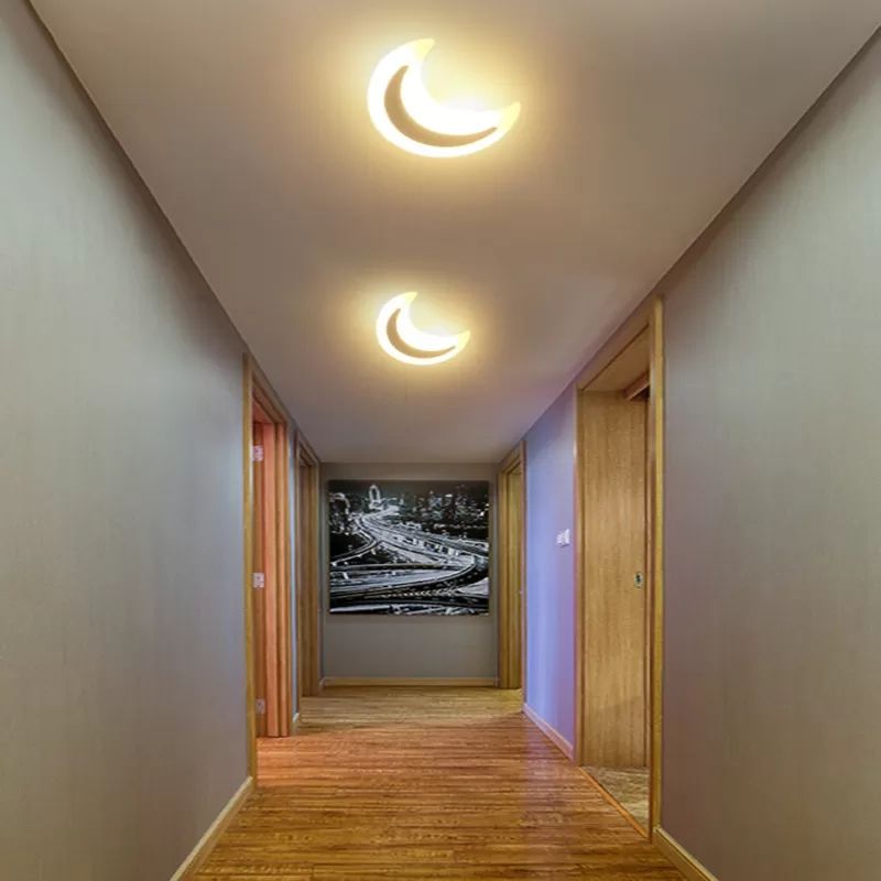 Platte gang trap muur sconce acryl mooi modern led muur licht in wit