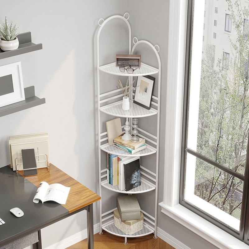 Urban Metal Open Shelf Bookcase Vertical Shelves Included Bookshelf for Study Room