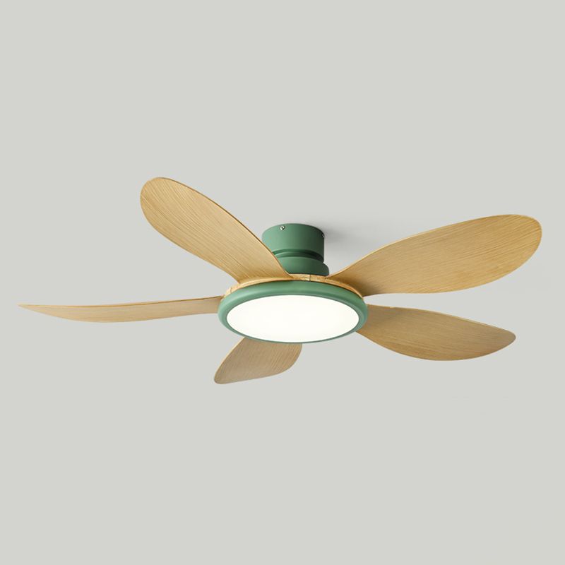Contemporary LED Ceiling Fan Lamp 5-Blade Fan Lighting for Living Room