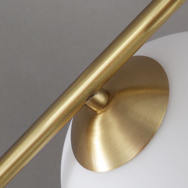 Glass Round Night Table Lamp Minimalist Style Table Light for Bedroom