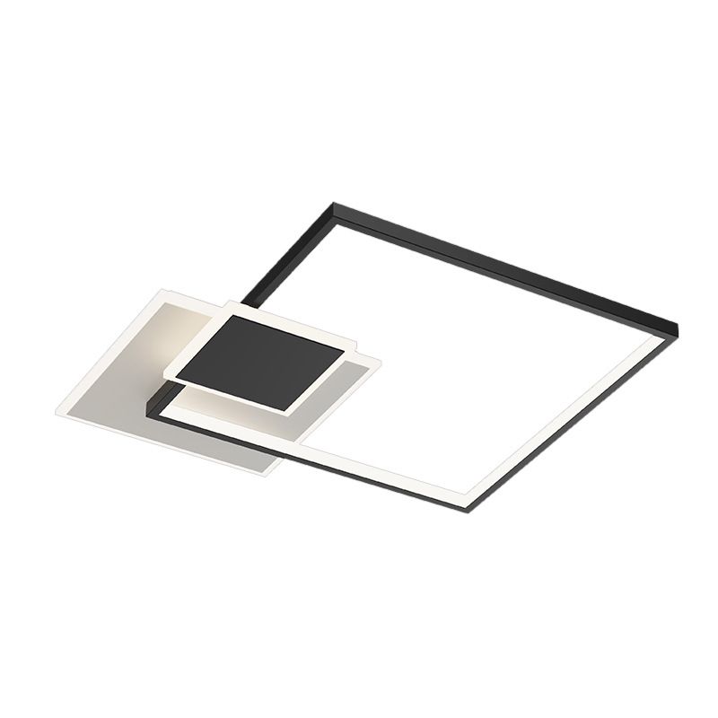 Creatieve Plafond Mount Light Fixture met Witte Acryl Shade voor Woonkamer