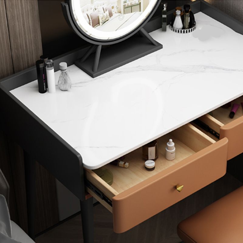 Contemporary Makeup Vanity Desk Table Wooden Vanity Dressing Table with Drawer