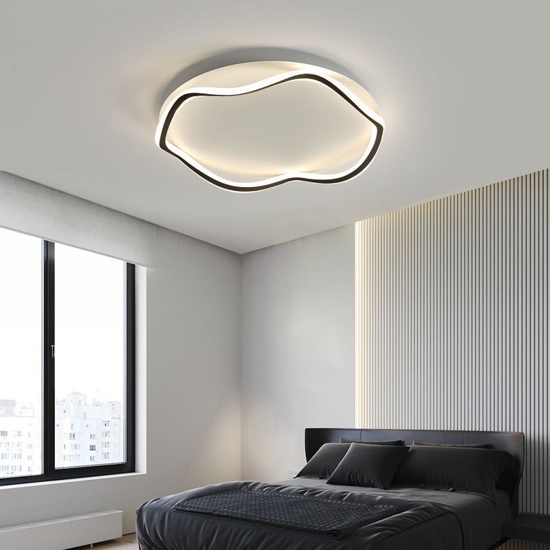 Modern Style Flush Mount Licht Acryl 1 Licht Plafond Licht voor slaapkamer
