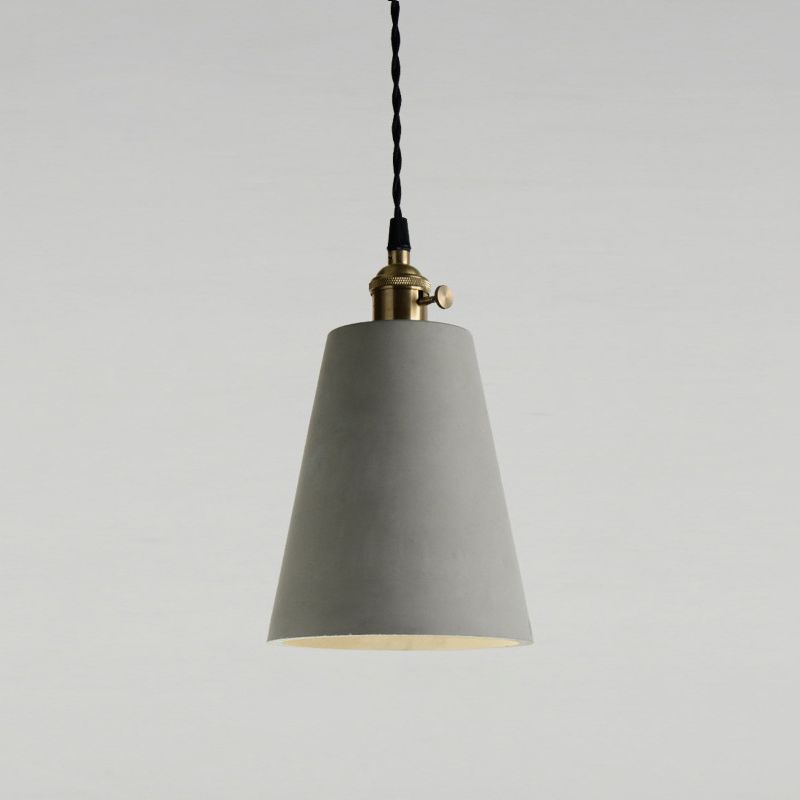 Gearceerde cement plafond suspensielamp moderne stijl grijze hanglampverlichting armatuur