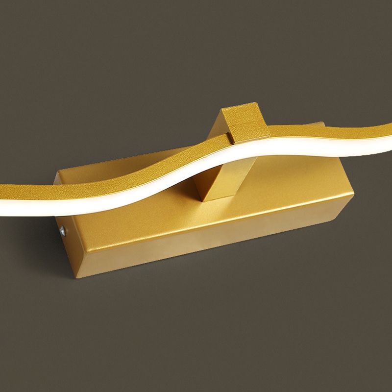 Semplicità contemporanea ondeggiando lampadaria vanità apparecchi di illuminazione acrilica per il bagno