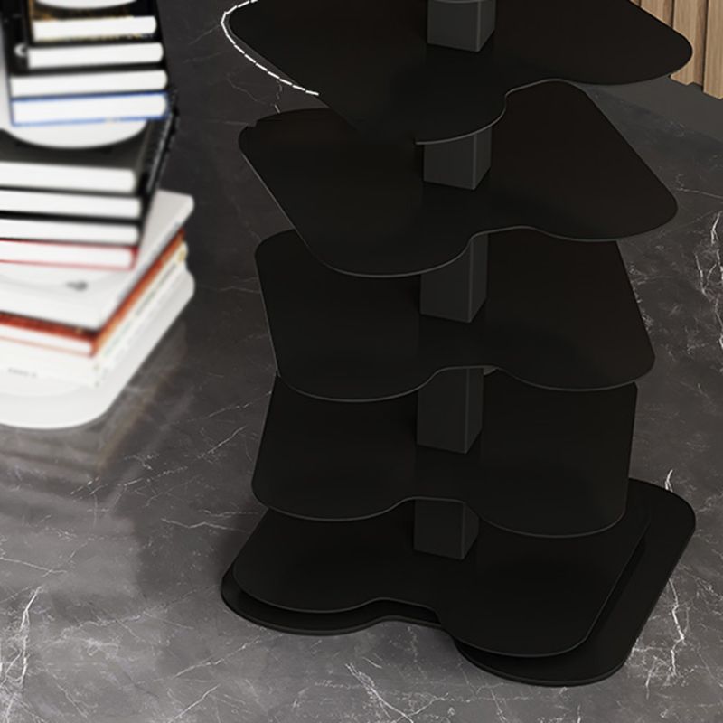 Metal Bookcase Minimalist Style Free Form Shelf for Study Room