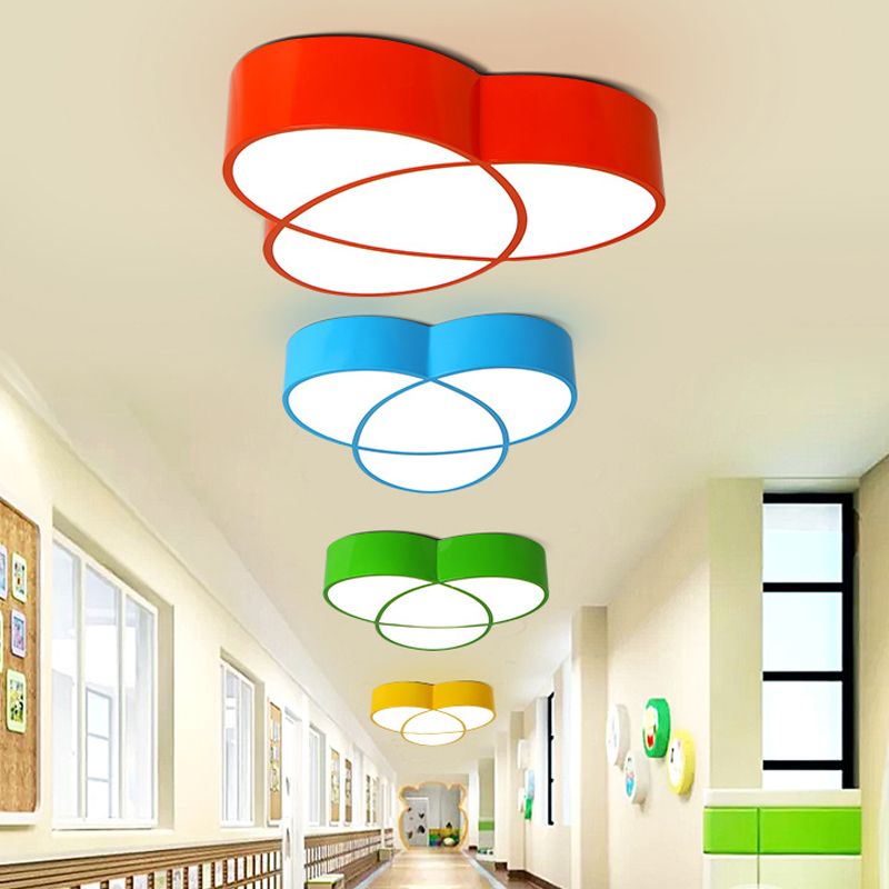 Bloemvormige plafondlicht Modern Stijlvolle acrylspoeling Mount Light voor restaurant