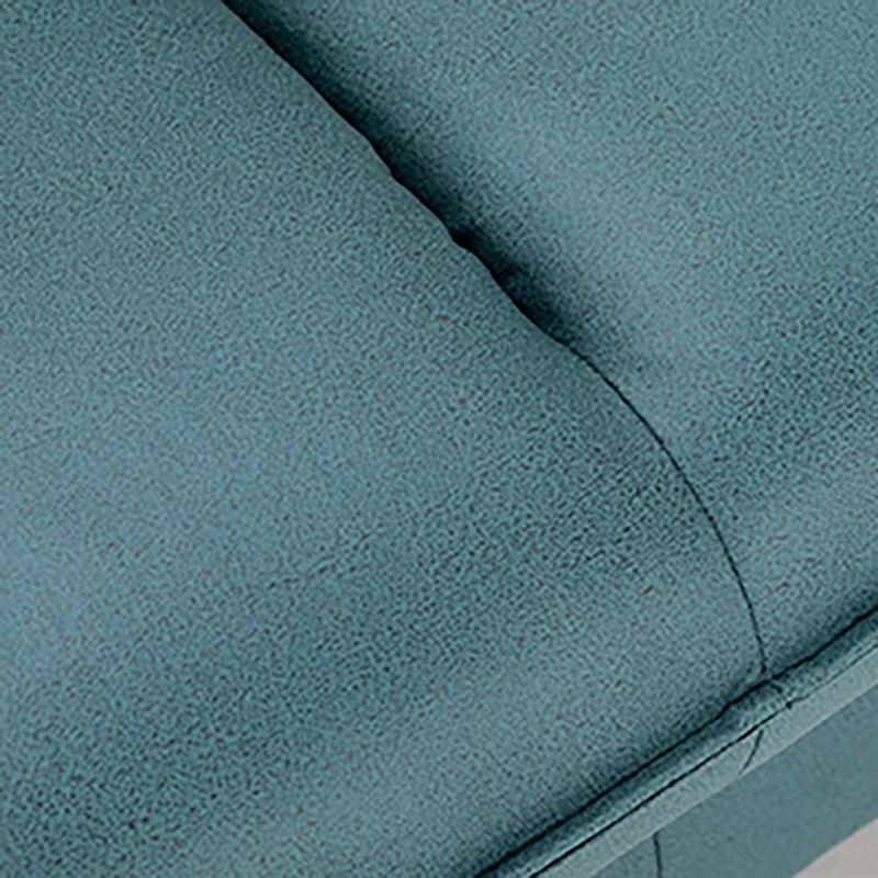 Faux Leather Cushions Sofa 3-Seat Contemporary 30.7" High Sofa