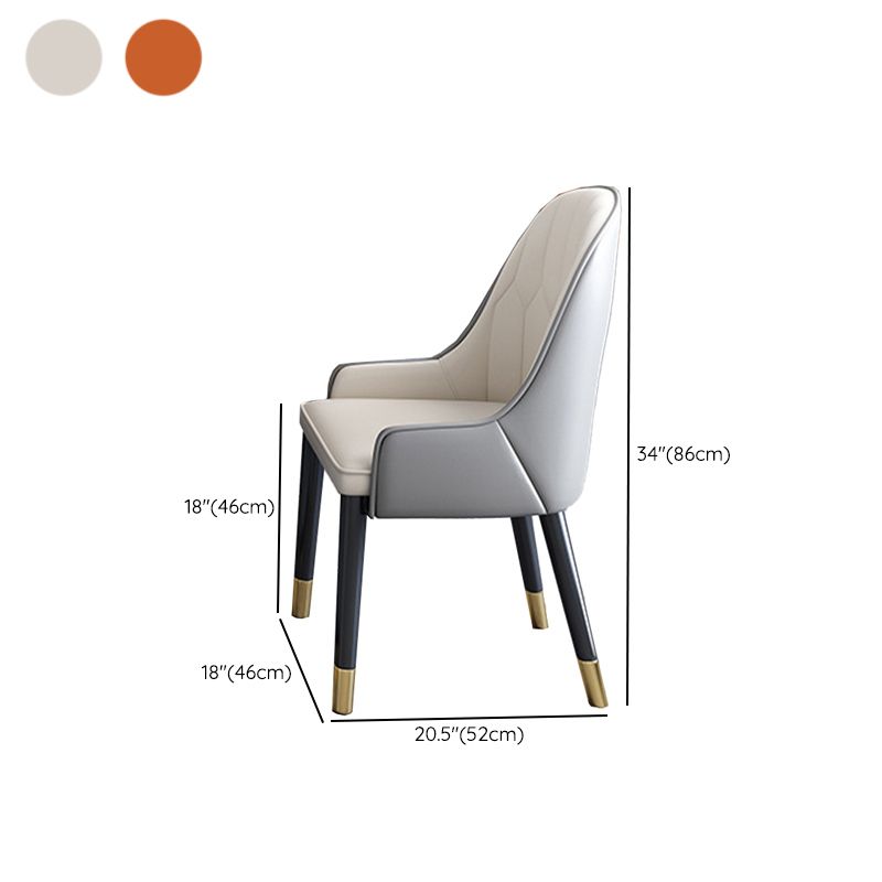 Modern 1/4/5/7 Pieces Dining Furniture Stone Round Dining Chairs Set in White