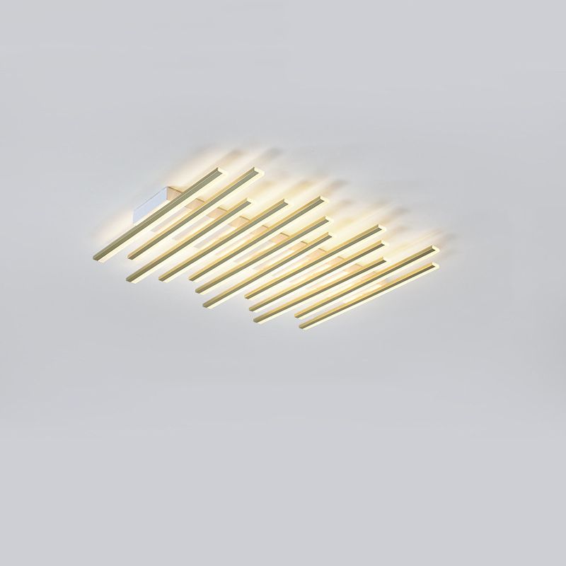 Multi Lights Strips Semi-inbouw plafondverlichtingsarmaturen Moderne stijl metalen semi-inbouwlamp