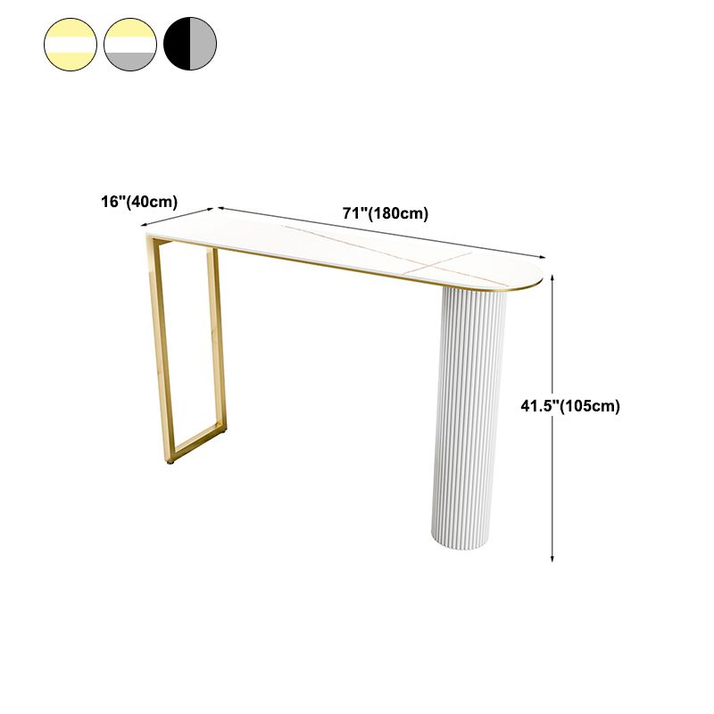 Modern  Bar Table Sintered Stone Dining Table for Kitchen Living Room