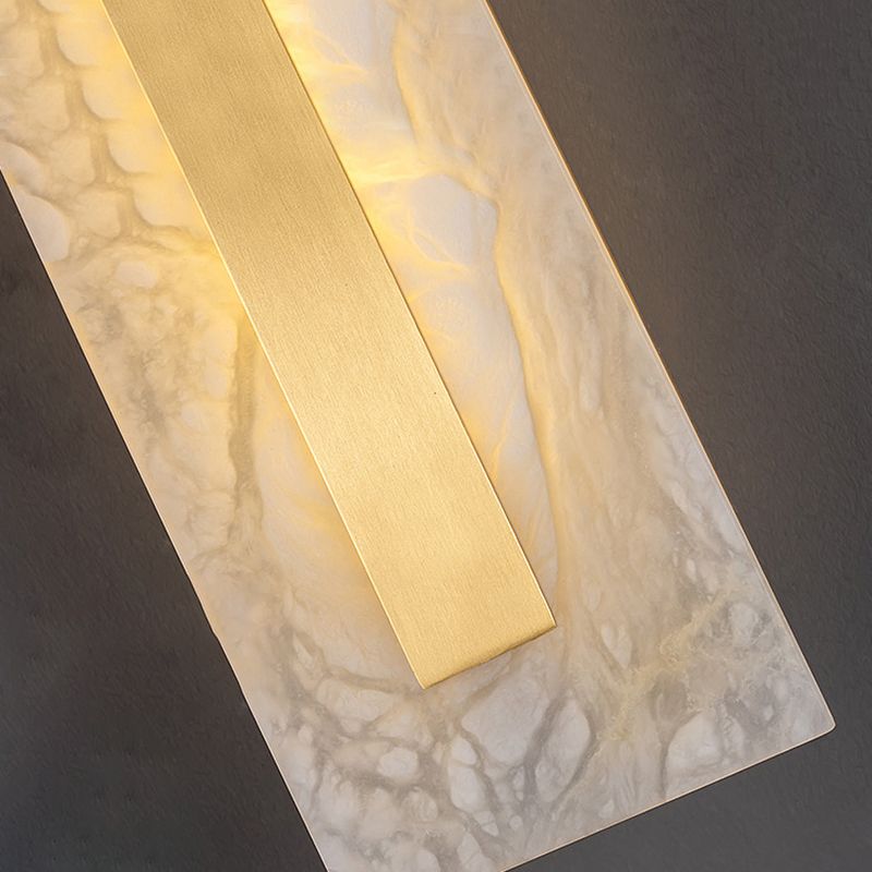 Single Modern Golden Wall Mounted Sconce LED Shaded Wall Light for Foyer