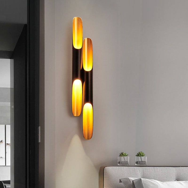 Moderne einfache lineare Wandmontage 1-Licht-Aluminiumwandlampe für Wohnzimmer