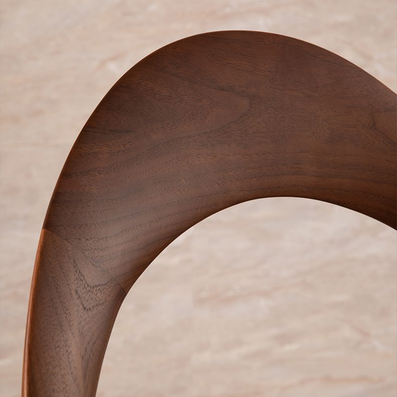Contemporary Style Open Back Solid Wood Home Dining Side Chair