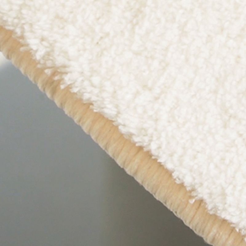 Beige Modern Carpet Polyester Color Block Carpet Non-Slip Backing Carpet for Home Decor