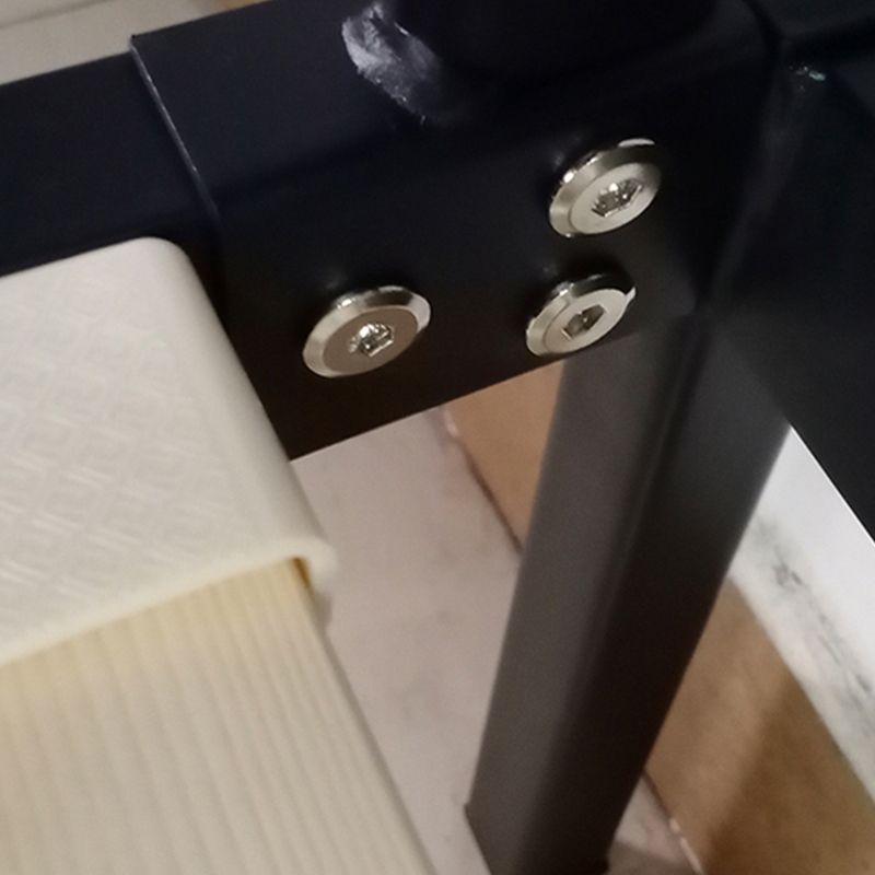 Metal Bed Pine Wood 78.74" L Bed Frame Modern Headboard Bed in Gray