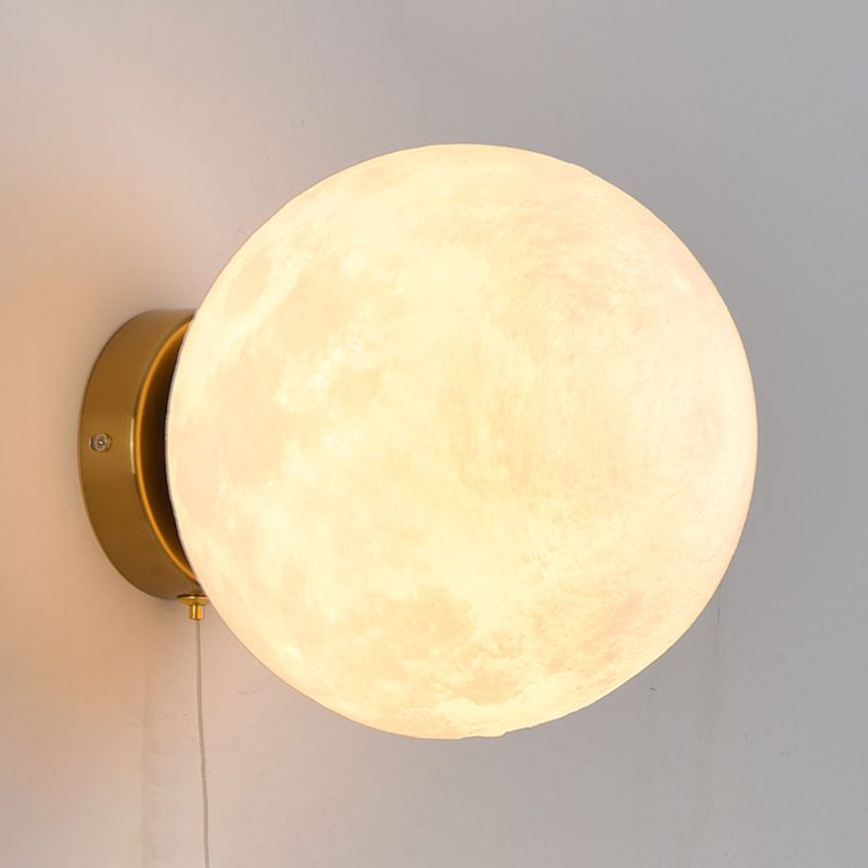 Cartoon Style Wall Light Ball Shape Wall Lamp for Children's Room (Included Doll)