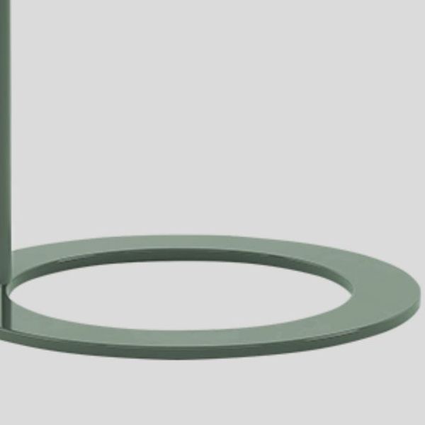 Round C-shape Side Table Modern Metal Sofa Side Accent Table