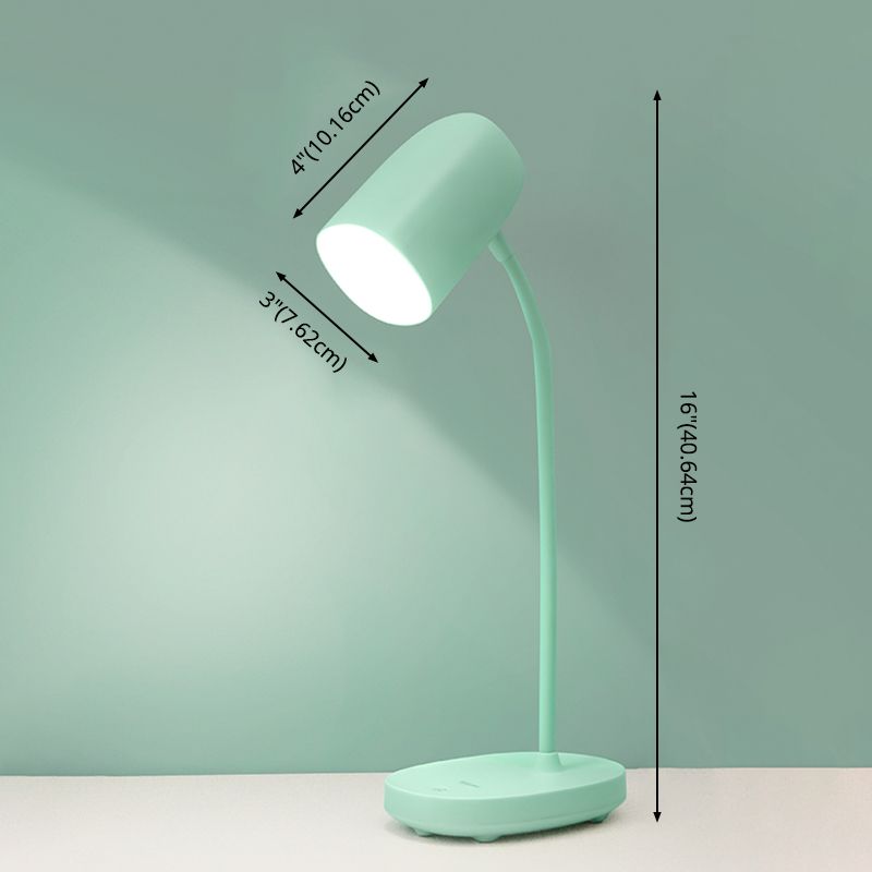 Lampada da tavolo in stile minimalista moderno con porta di plastica USB 1 luce da tavolo per la scrivania