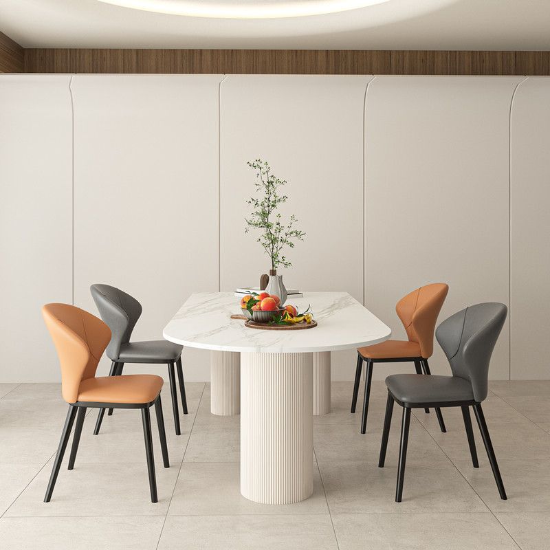 Modern Irregular Shape Table Sintered Stone Table with 3 Legs