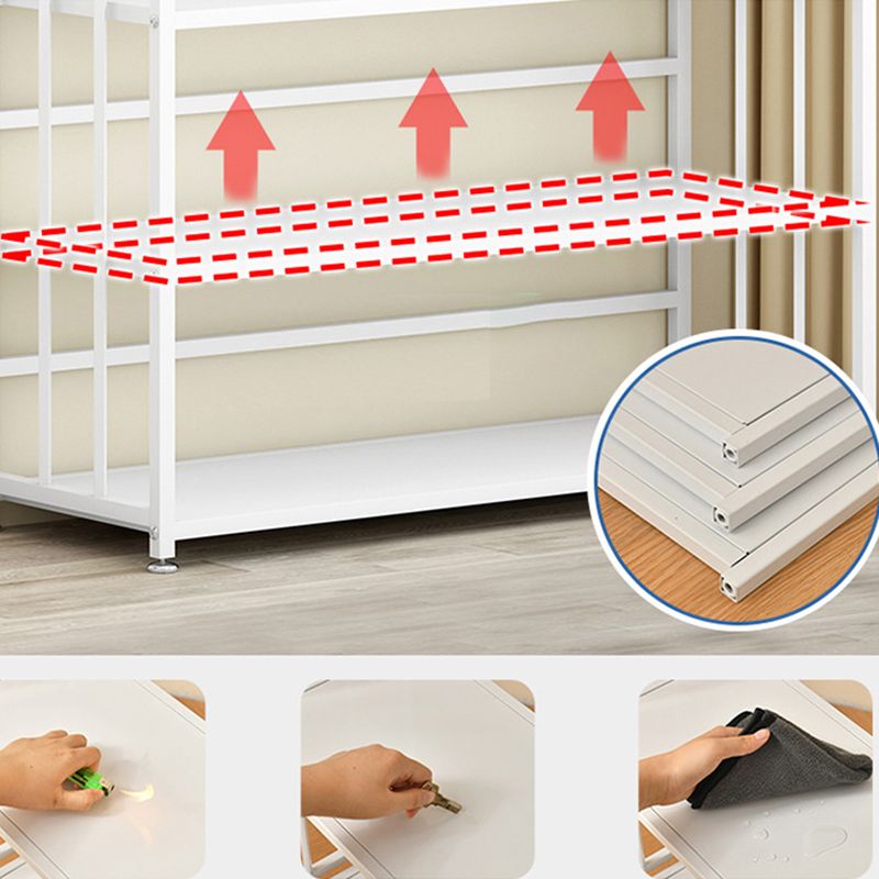 Vertical Rectangular Bookcase Metal 9.8" Wide Open Bookcase Book Shelf Contemporary