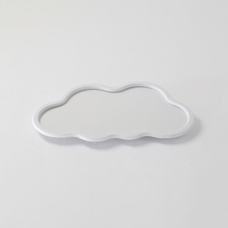 Moderna plafoniera a nuvola in alluminio con montaggio a incasso a LED con paralume in silicone