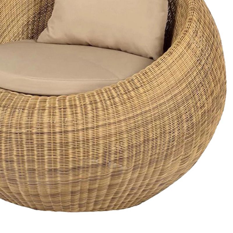 Outdoor Rattan Sofa Tropical Style Simple Leisure Patio Sofa
