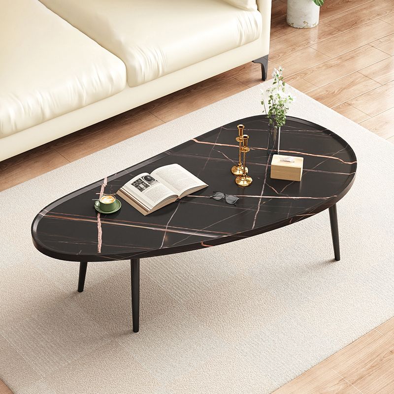 Modern Coffee or End Table Artificial Wood and Metal Coffee Table with 4 Legs