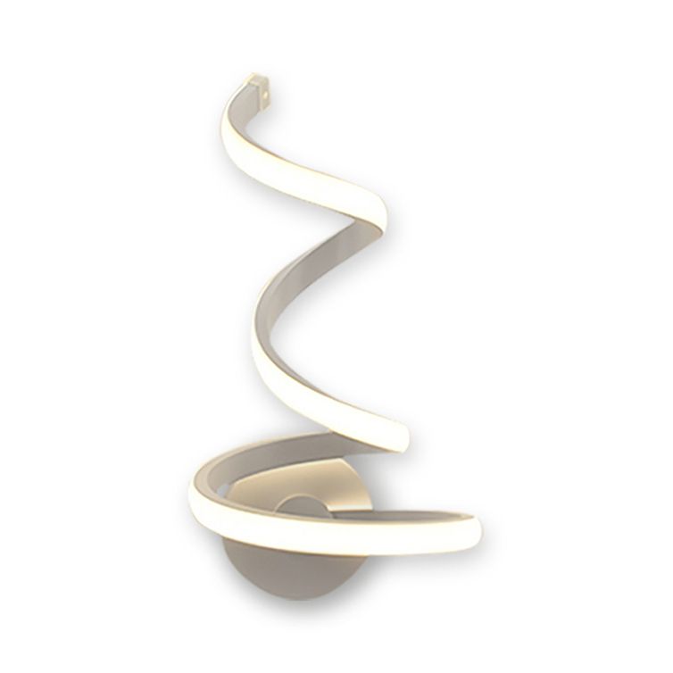 3/4/7 SPIRAL acrylique LED Murce Murce moderne Light White White Mur Wall Lampe en lumière chaude / blanc / naturel