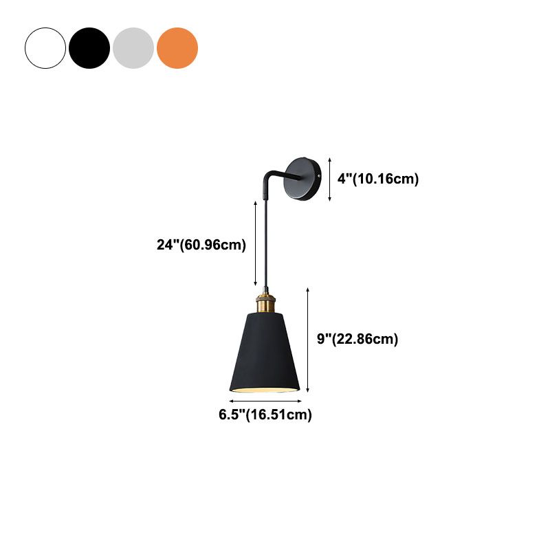 Modern Creative 1-Light Wall Lamp Iron Geometric Wall Light for Bedroom