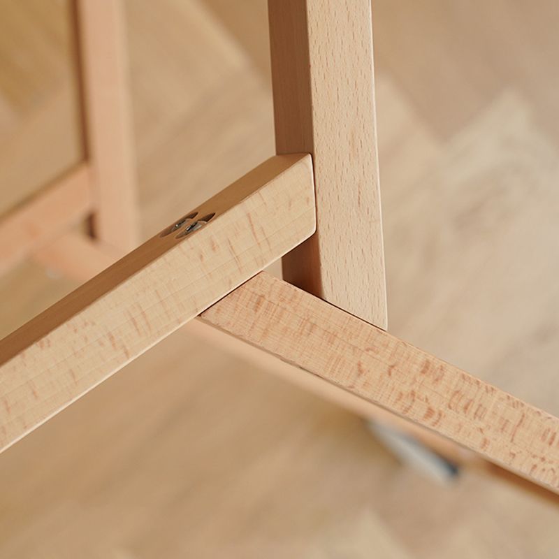 Dia 22.2" Round Side Table Modern Tray Top End Table with Casters