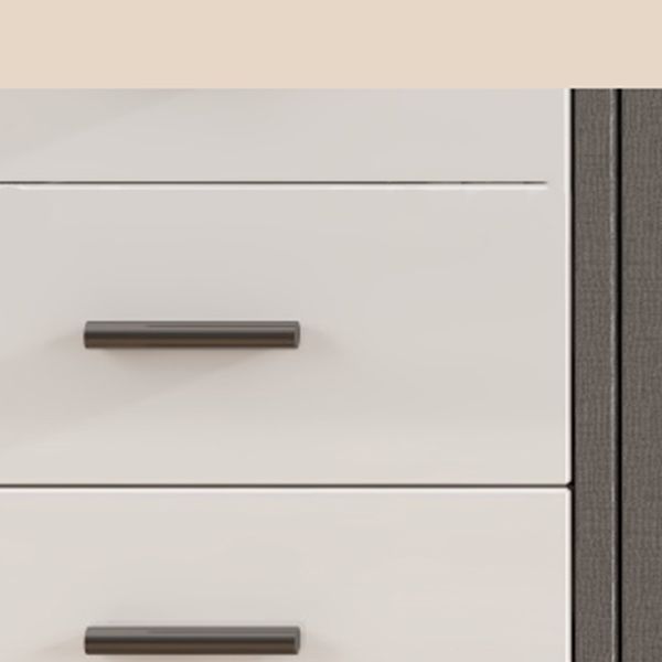 White Storage Cabinet with Glass Doors Contemporary Sliding Door Cabinet with Drawer