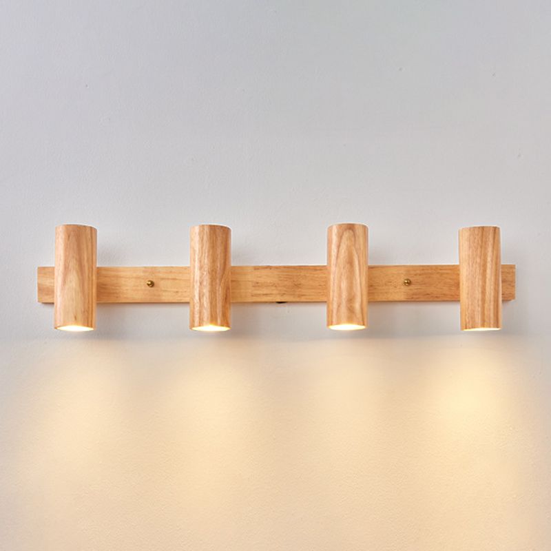 Modern Simple Shape Wall Light Sconces Wood Wall Lighting Fixtures