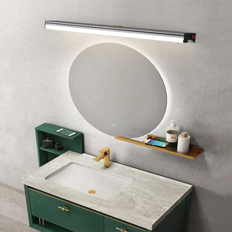 Lampada a specchio in alluminio Modern 1 funce da parete leggera per bagno