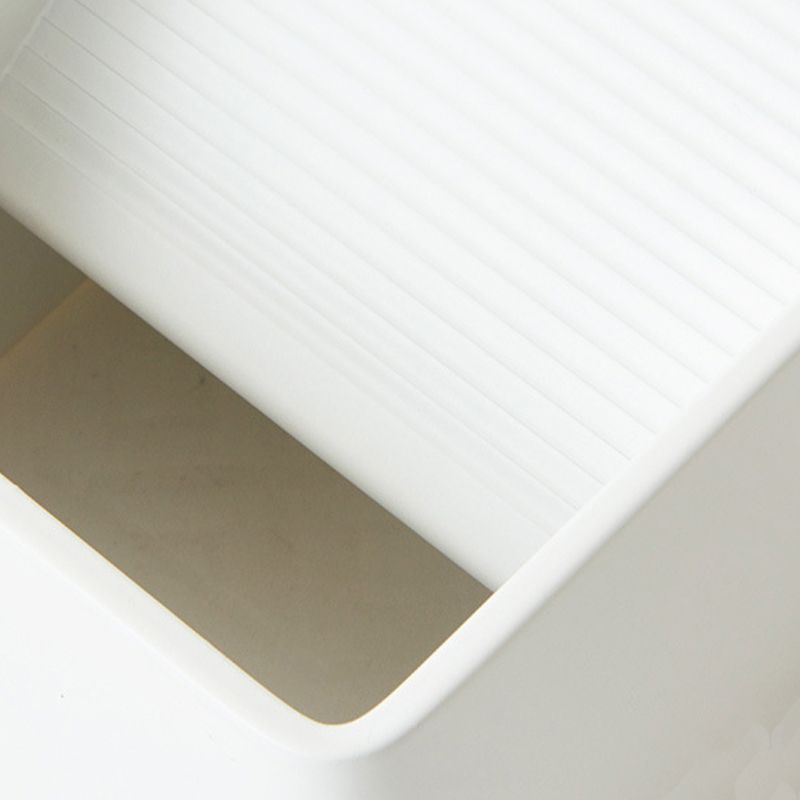 Square Wall Light Fixture Modern Metal 1 Light in Black/White