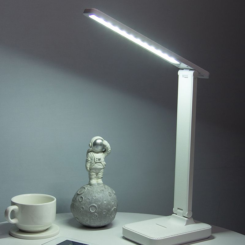 Linear Night Table Lamp Modern Style Metal 1-Light Nightstand Lamp