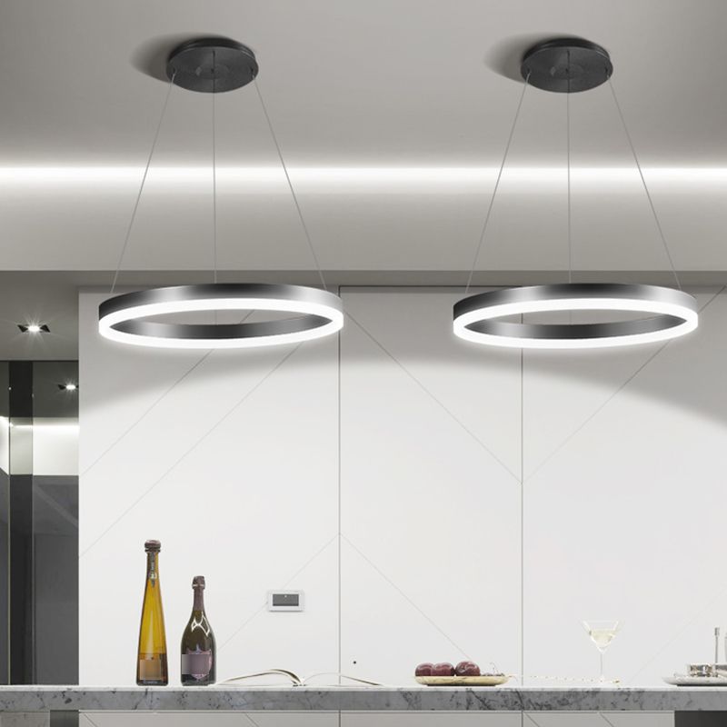 Forme de roue Chandelier Light Metal contemporain 1 Éclairage d'éclairage léger